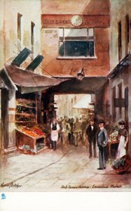 Oud Londen: Ship Tavern Passage, Leadenhall Market door Henrie Pitcher