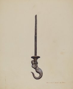 Plafondhaak door Henrietta S. Hukill