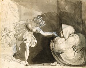 Galinthias Slimt Eileithyia Door de Geboorte van Heracles aan te Kondigen (Verso: Portret van Mevrouw Fuseli) door Henry (1741 1825) Fuseli