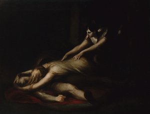Het Verdriet van Kriemhild door Johann Heinrich Füssli