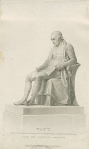 Handsworth - Monument van James Watt: stipple gravure, nd [?19e eeuw] (prent) door Henry Adlard