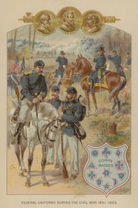 Federale uniformen van de Amerikaanse Burgeroorlog door Henry Alexander (after) Ogden