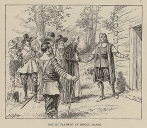 De vestiging van Rhode Island door Henry Alexander (after) Ogden