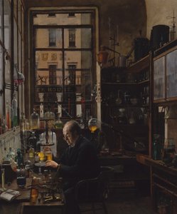 In het Laboratorium, ca. 1885-87