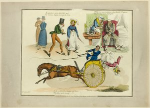 Plaat van illustraties tot populaire liedjes