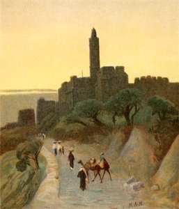 Jeruzalem, Davidstoren door Henry Andrew Harper