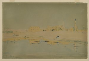 Ruïnes van Luxor door Henry Bacon