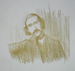 Andre Gide (1861-1942) 1901 door Henry Bataille