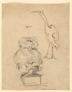 Studies van een Reiger en een Aap