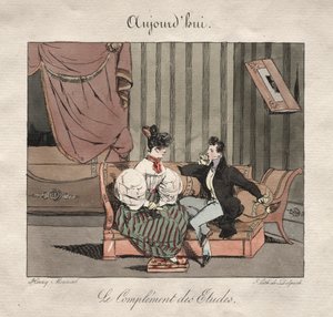 Parijse gelegenheden: Het compliment van de studenten door Henry Bonaventure Monnier