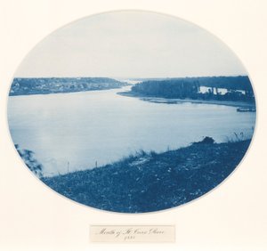 Mouth of the St. Croix River, uit de serie Upper Mississippi River, Views, Volume I