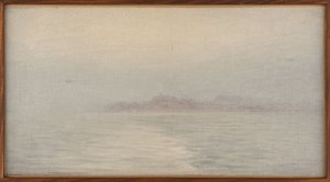 Mist op zee, ca. 1911 door Henry Brokman Knudsen