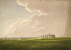 De grote antediluviaanse tempel van Stonehenge: in zijn oorspronkelijke staat vanuit het noorden, 1824-1839