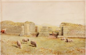 De Westpoort bij Housesteads door Henry Burdon Richardson