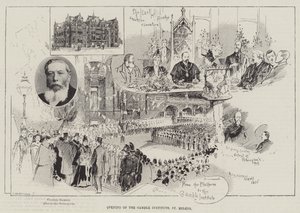 Opening van het Gamble Instituut, St. Helens door Henry Charles Seppings Wright