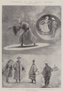 Pantomimes in de Londense Theaters (litho) door Henry Charles Seppings Wright