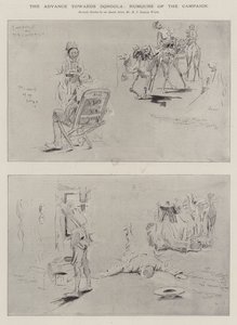 De opmars naar Dongola, humor van de campagne door Henry Charles Seppings Wright