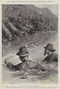 De ontsnapping van Kapiteins Haldane en Le Mesurier uit Pretoria door Henry Charles Seppings Wright