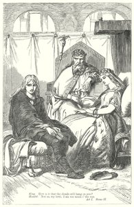 Hamlet (gravure) door Henry Courtney (after) Selous
