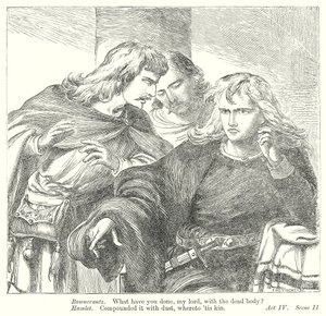 Hamlet (gravure) door Henry Courtney (after) Selous