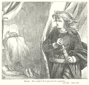 Hamlet (gravure) door Henry Courtney (after) Selous