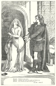 Hamlet (gravure) door Henry Courtney (after) Selous