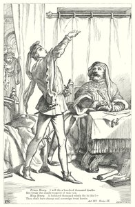 Koning Henry IV Deel I (gravure) door Henry Courtney (after) Selous