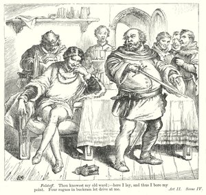 Koning Hendrik Deel I (gravure) door Henry Courtney (after) Selous