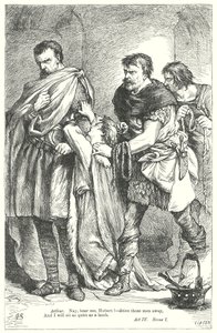 Koning Jan (gravure) door Henry Courtney (after) Selous