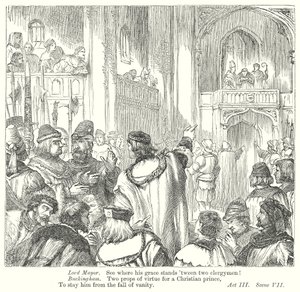 Koning Richard III (gravure) door Henry Courtney (after) Selous