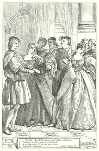 Much Ado About Nothing (gravure) door Henry Courtney (after) Selous
