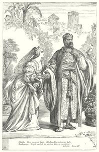 Othello (gravure) door Henry Courtney (after) Selous