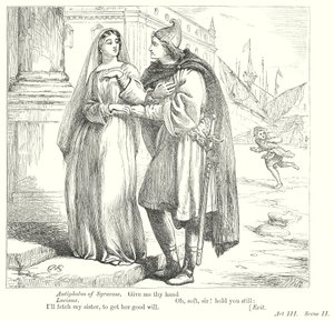 De komedie van de fouten (gravure) door Henry Courtney (after) Selous