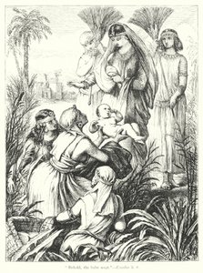 De vondst van Mozes door Henry Courtney (after) Selous