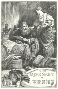 De koopman van Venetië (gravure)
