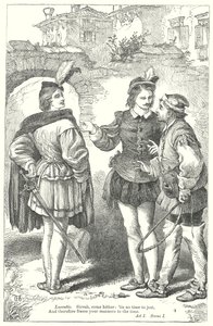 Het temmen van de feeks (gravure) door Henry Courtney (after) Selous