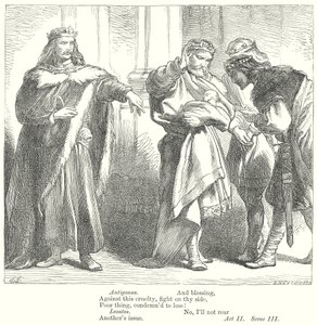 Het verhaal van de winter (gravure) door Henry Courtney (after) Selous