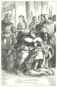 Het verhaal van de winter (gravure) door Henry Courtney (after) Selous