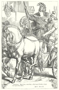 Troilus en Cressida (gravure) door Henry Courtney (after) Selous