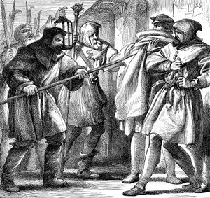 Scène uit Shakespeares Veel Gedoe om Niets, 1870