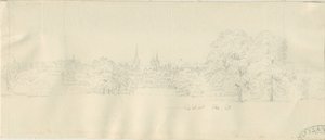 Lichfield - Noordelijk uitzicht (verre) door Henry Curzon Allport
