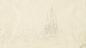Lichfield Kathedraal - Oostaanzicht door Henry Curzon Allport