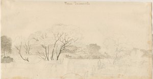Tamworth - Verre uitzicht: potloodtekening, nd [1788-1855]