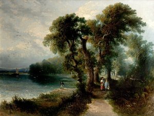 Nottingham vanaf Wilford Grove, 1831 door Henry Dawson