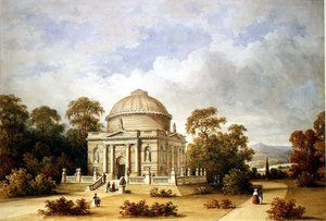 Een Ontwerp voor het Hamilton Mausoleum door Henry Edmund Goodridge