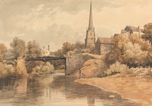 Op de Monnow, Monmouth door Henry Edridge
