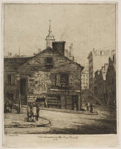 Oude Huizen in de Five Points, uit Scènes van Oud New York