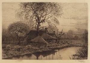 Zonder Titel (Boerderij, Long Island) door Henry Farrer