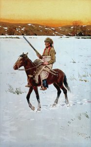 Indiaan Terugkerend van de Jacht