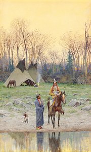 Indiaan te paard, 1899